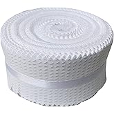 Jelly Roll Fabric 100% Cotton Quilting Fabric, 40 White Pre-Cut Strips (2.5 x 44 Inch) for Quilting and Sewing White