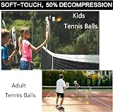 FINGER TEN Kids Tennis Balls Soft Low Compression 6 Pack Orange view 8