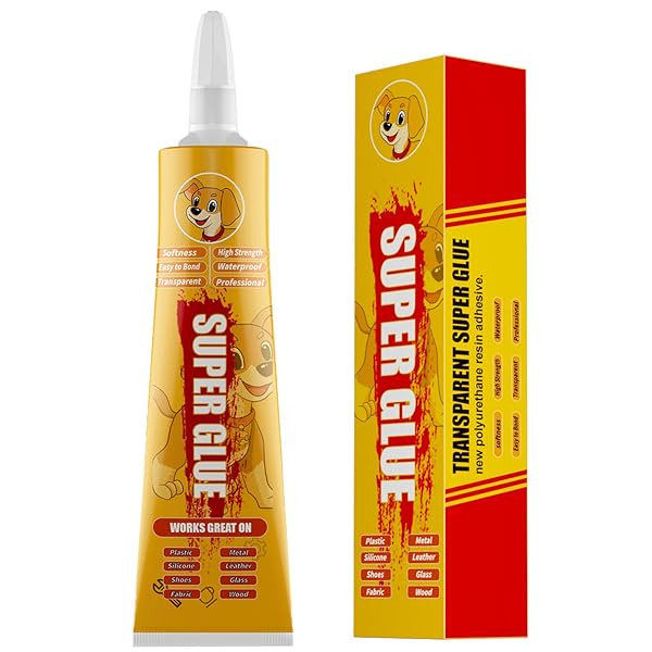 GULE,LEATHER GLUE-2.1OZ, SPECIAL FABRIC GLUE PERMANENT CLEAR WASHABLE FOR BONDING BETWEEN LEATHER AND LEATHER, LEATHER AND SUBSTRATES OF DIFFERENT MATERIALS (1PACK)
