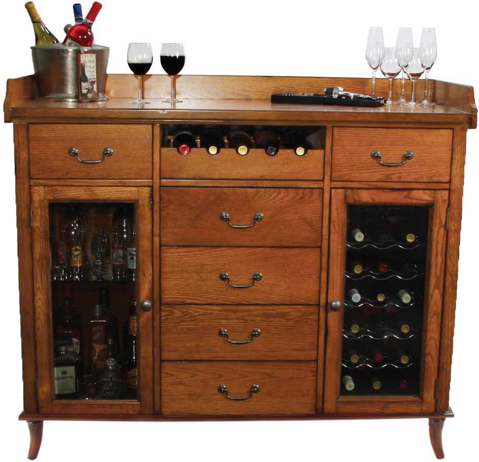 Wine Cooler Oak Wood Wine Amazon.co.uk Kitchen & Home