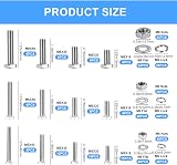 SZSLMY 408Pcs Stainless Steel Hex Bolts Nuts Washers Set M5 M6 M8 view 2
