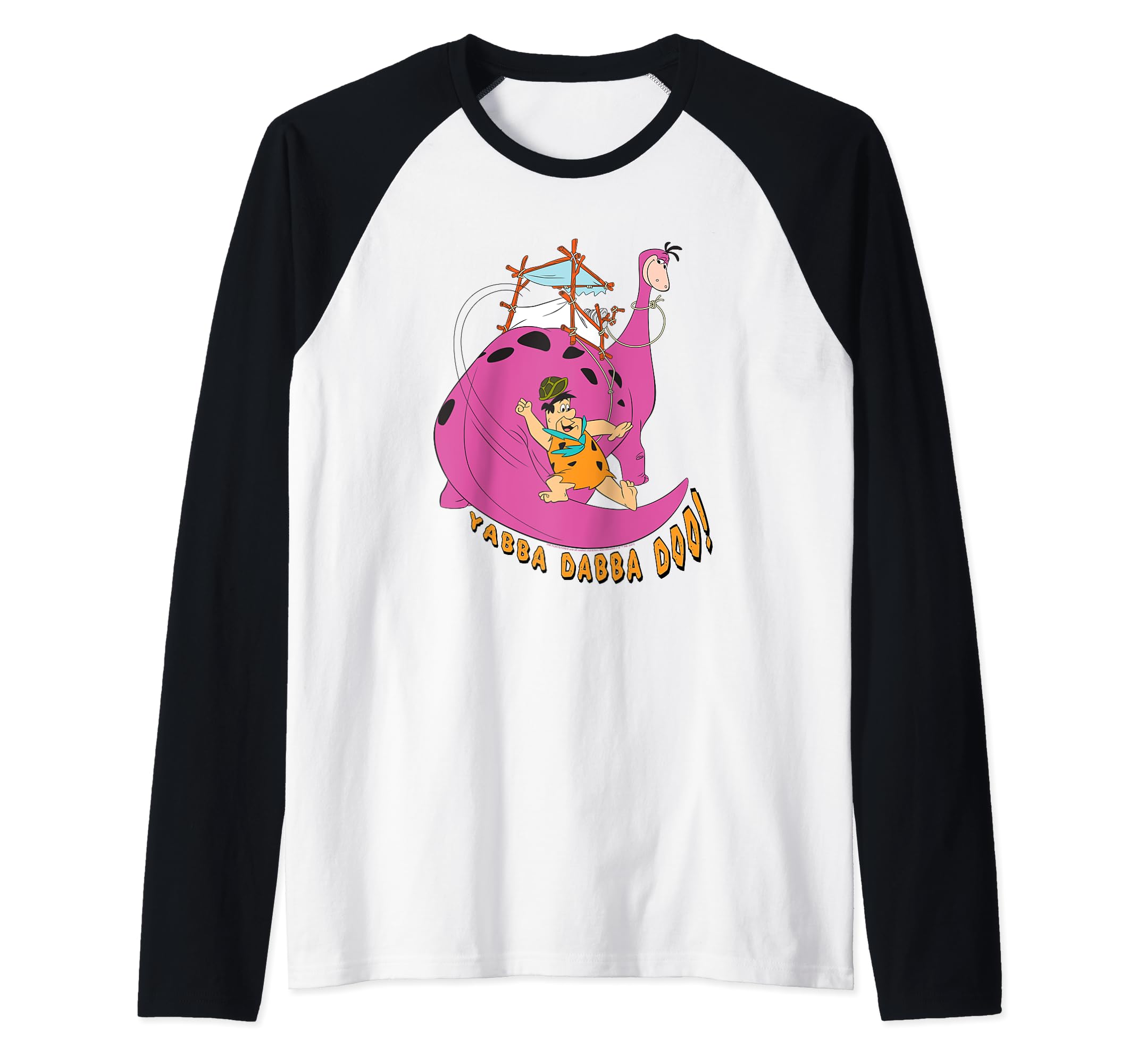 The Flintstones Yabba Dabba Doo Raglan Baseball Tee