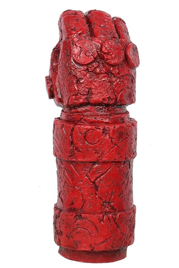 Wellgift Cosplay Rot Arm Handschuhe Kostüm Prop Erwachsene Männer Latex Handschuh für Halloween Kostüm Karneval Verkleiden Kl