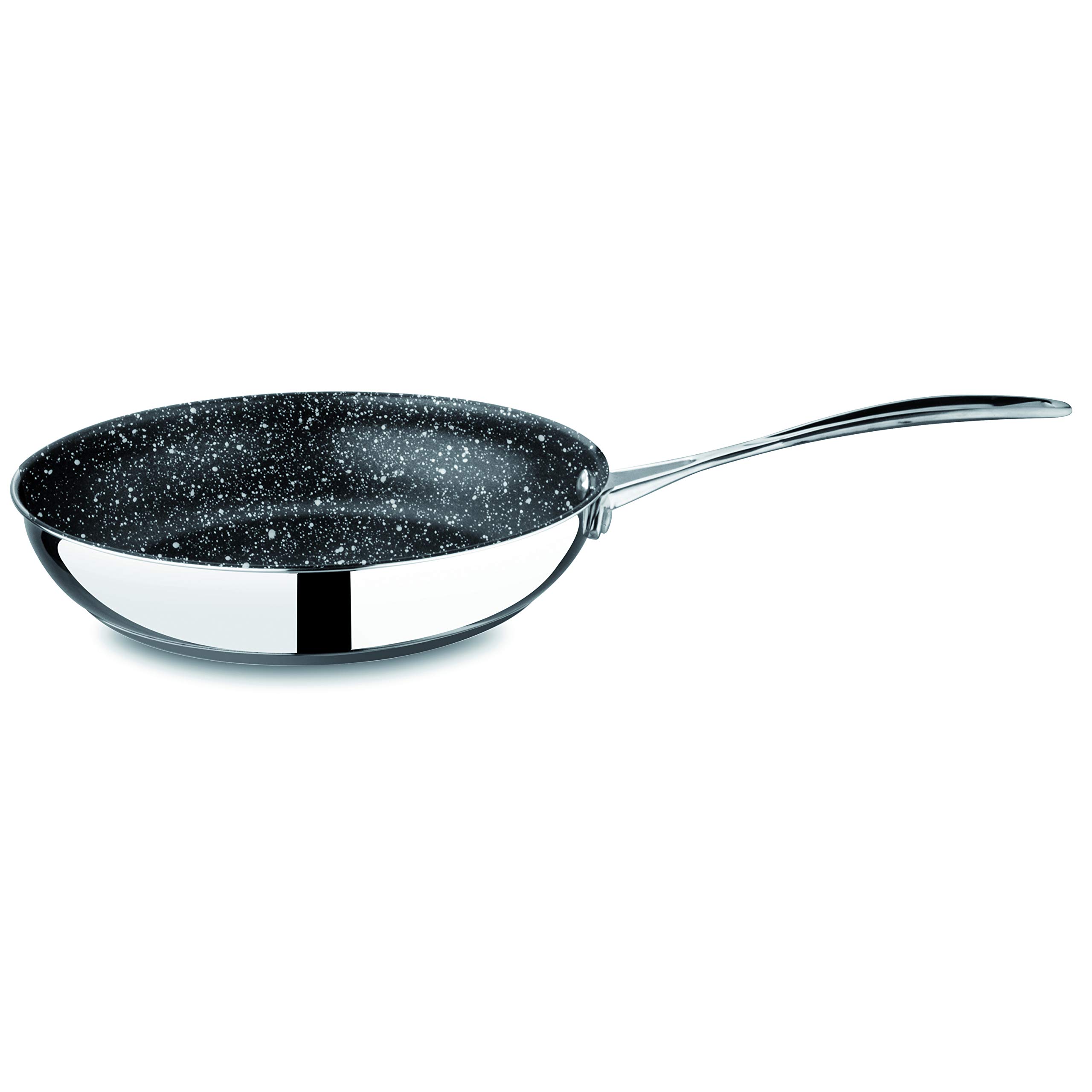 MEPRA Glamour Stone Frying Pan, 24 cm, Stainless Steel 18/10