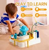 TODARRUN Kids Race Track Toys Space City Rescue 4 Cars 1 Rocket Gift view 2