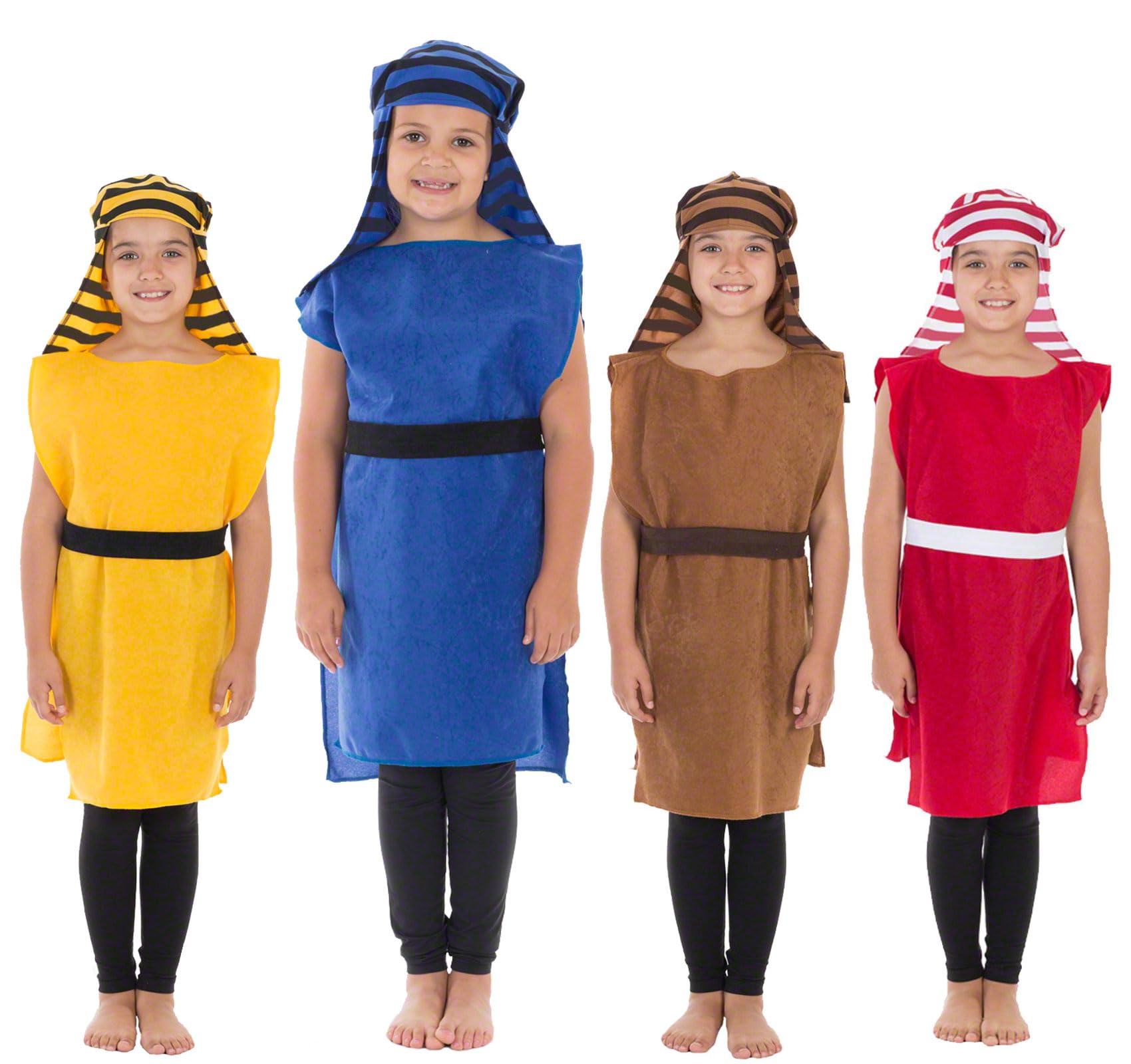 Charlie Crow Christmas Shepherd Nativity costume for kids 3-8 Years | Blue & Black