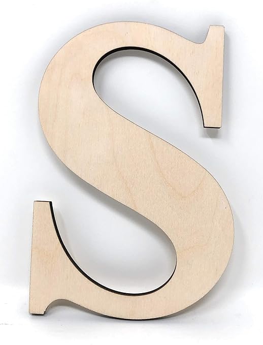 Amazon Com Gocutouts 12 Wooden A Unfinished Wooden Letters Paint