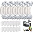 12 Pack Replacement Filters and Sponge for smartoo 7L / 236oz / 1.8Gal Stainless Steel Dog Water Fountain, 12 Filters + 12 Sponge
