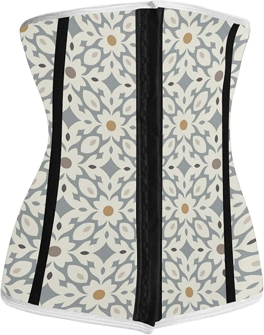 Amazon.com: Women's Waist Trainer Printed Corset Seamless Vintage