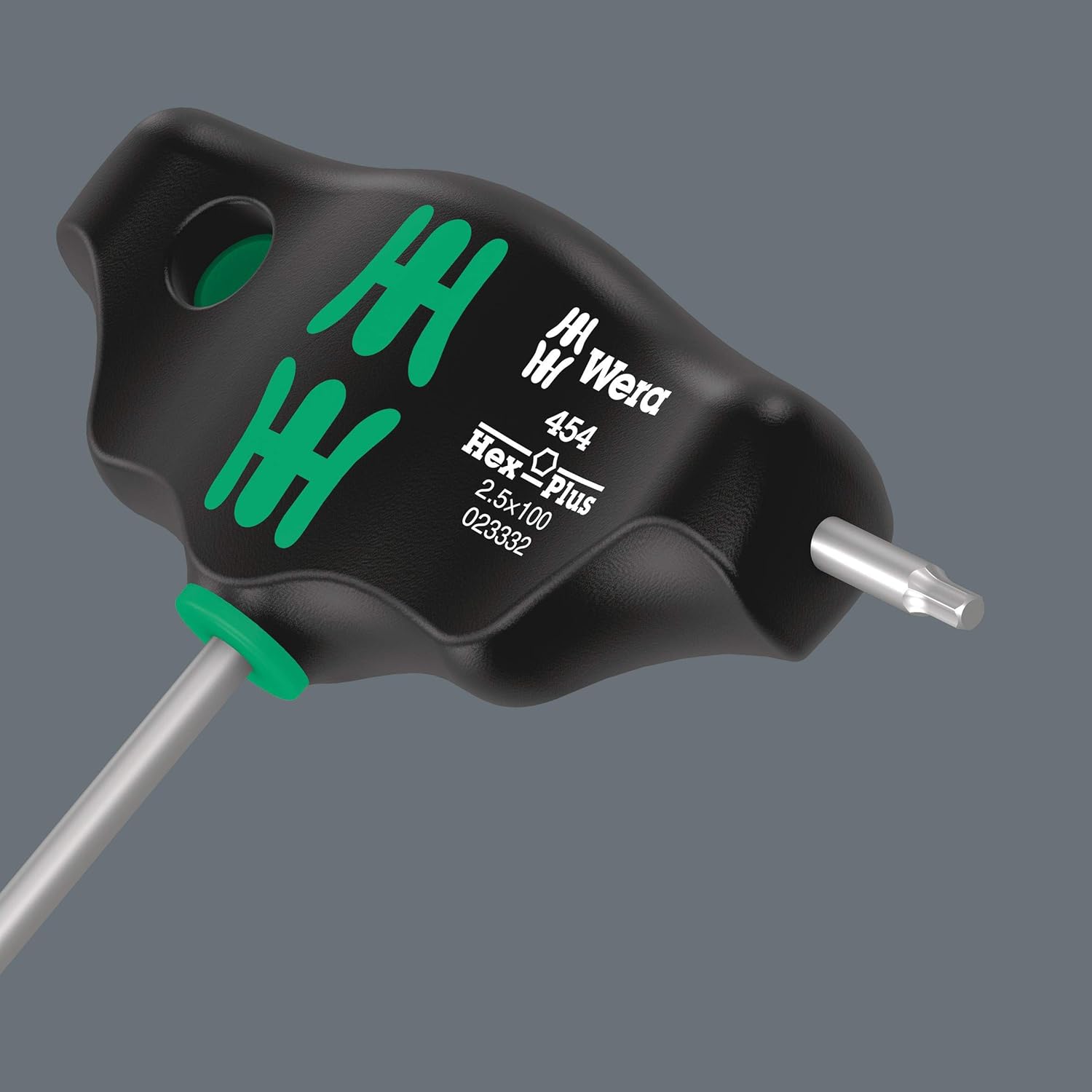 Wera 05023332001 454 T-Handle Hexagon Screwdriver Hex-Plus 2,5 x 100 mm, Multicolor, 2.5mm - Image 3