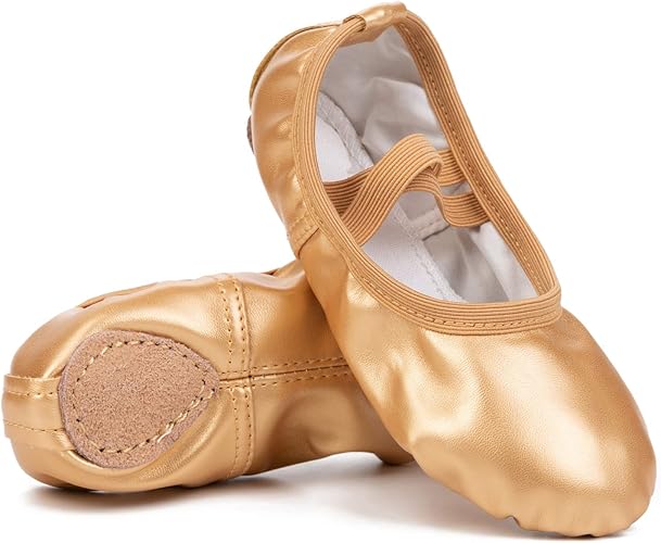girls gold flats