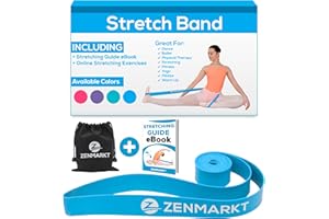 Zenmarkt Ballet Stretch Bands for Flexibility and Strength - Stretch Bands Ideal to Have as Dance Equipment in Every Competition - Suitable for Gymnastics, Cheerleading, and Pilates Training