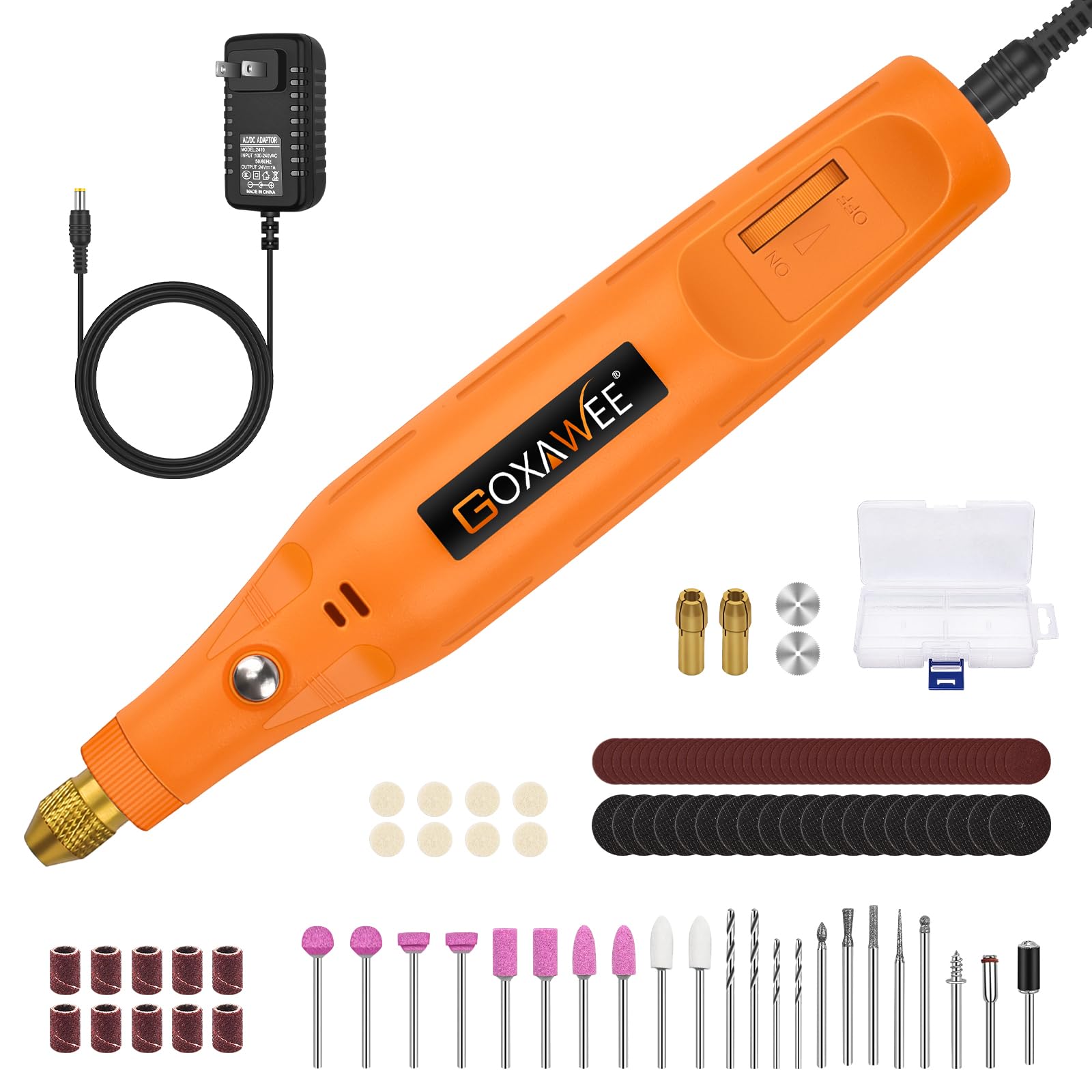 Corded Rotary Tool Kit for Crafts, GOXAWEE Mini