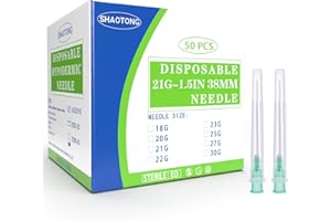 ATSUHUT Disposable needles (21G-1.5Inch-50Pack)