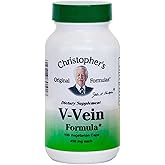 Christopher's Original Formulas V-Vein – 100 Vegetarian Capsules – Unique Herbal Blend – Developed by Master Herbalist David Christopher