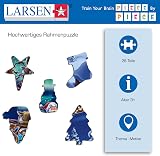 Larsen XM1 Santa Claus Sleigh Northern Lights Jigsaw Puzzle 26 Pcs Kids Ages 6+ view 3