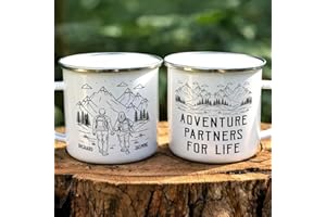 Obviour Adventure Partners For Life - Personalized Enamel Mug