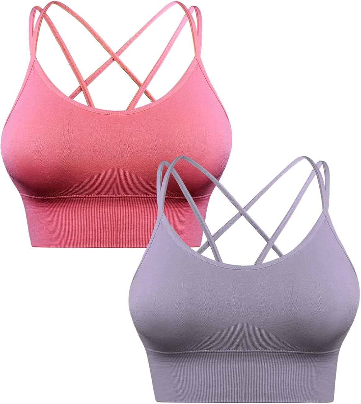 Sykooria 3 Pack Strappy Sports Bra for Women Sexy Crisscross Back for Yoga Running Athletic Gym Workout Fitness Tank Tops at  Women’s Clothing store