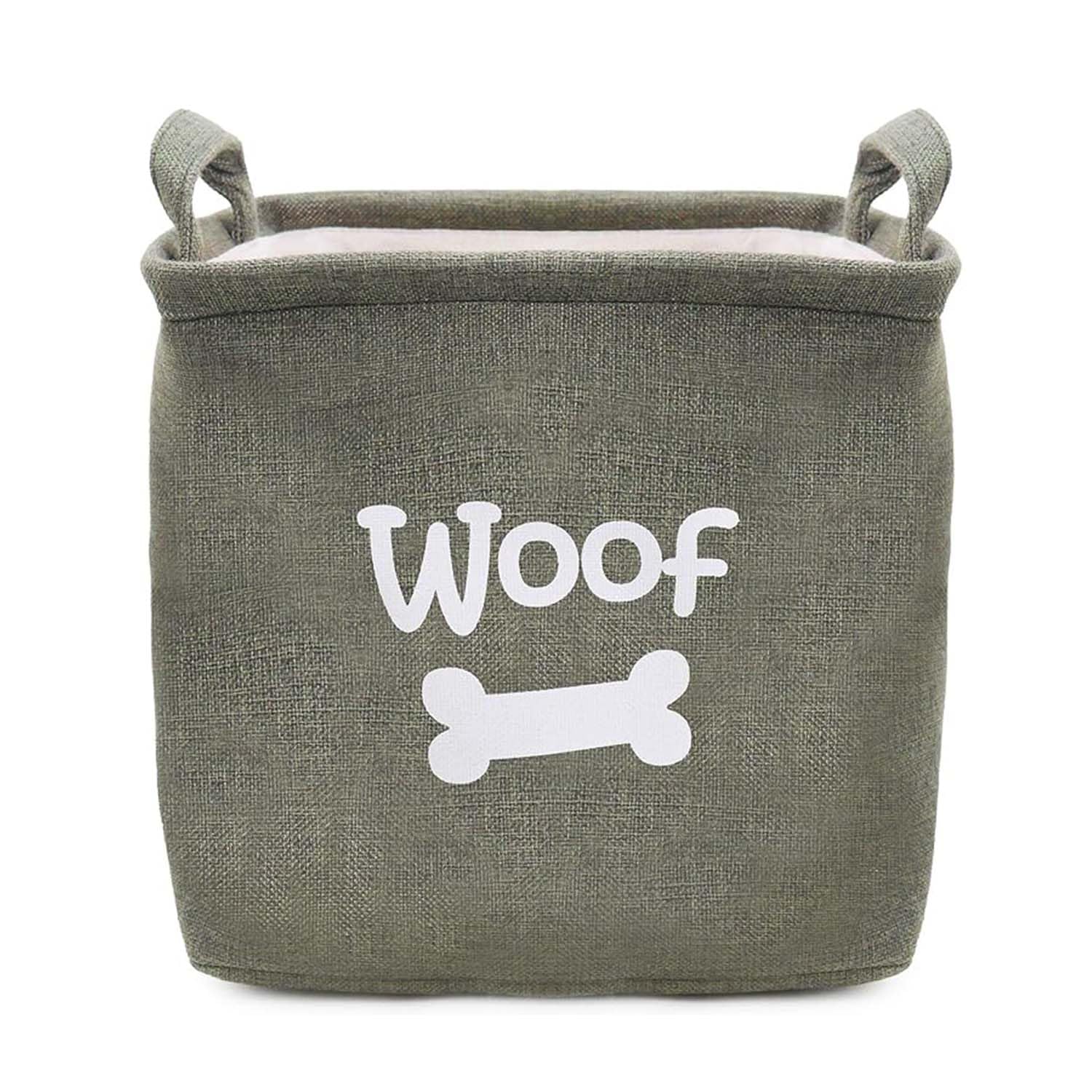 Rosewood Toy Basket for Dogs - Stylish & Durable Storage Solution, Forest Green, Ideal for Keeping Pet Toys Organised, Dog Breeds