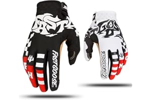 FASTGOOSE Riding Gloves Breathable Stretchy Touchscreen Bike Gloves for Men Motocross Dirt Bike Gloves Motorcycle Gloves for MTB ATV BMX Racing