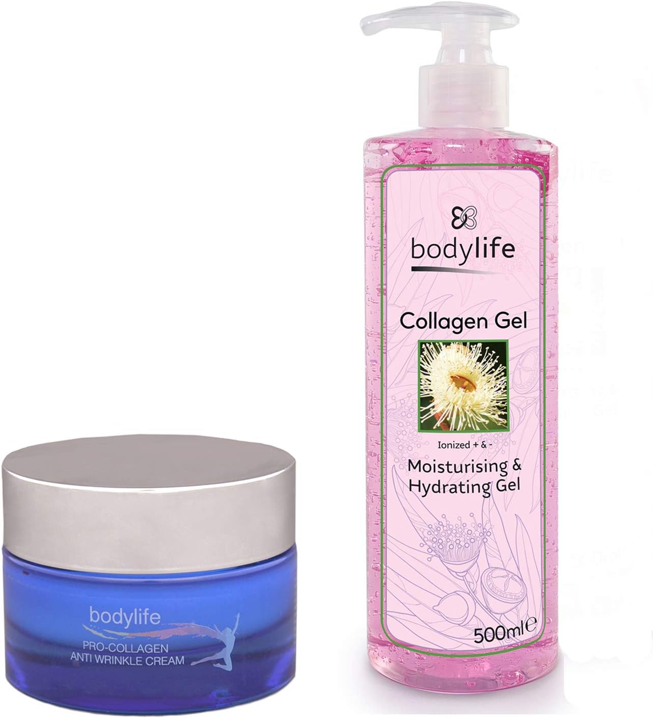 Bodylife Collagen Gel 500ml Bottle With Bodylife Pro-Collagen Anti Wrinkle Cream 50ml