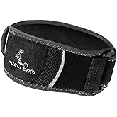 MUELLER Sports Medicine Hg80 Premium Tennis Elbow Support Strap, Elbow Pain Relief Brace For Men and Women, Black,