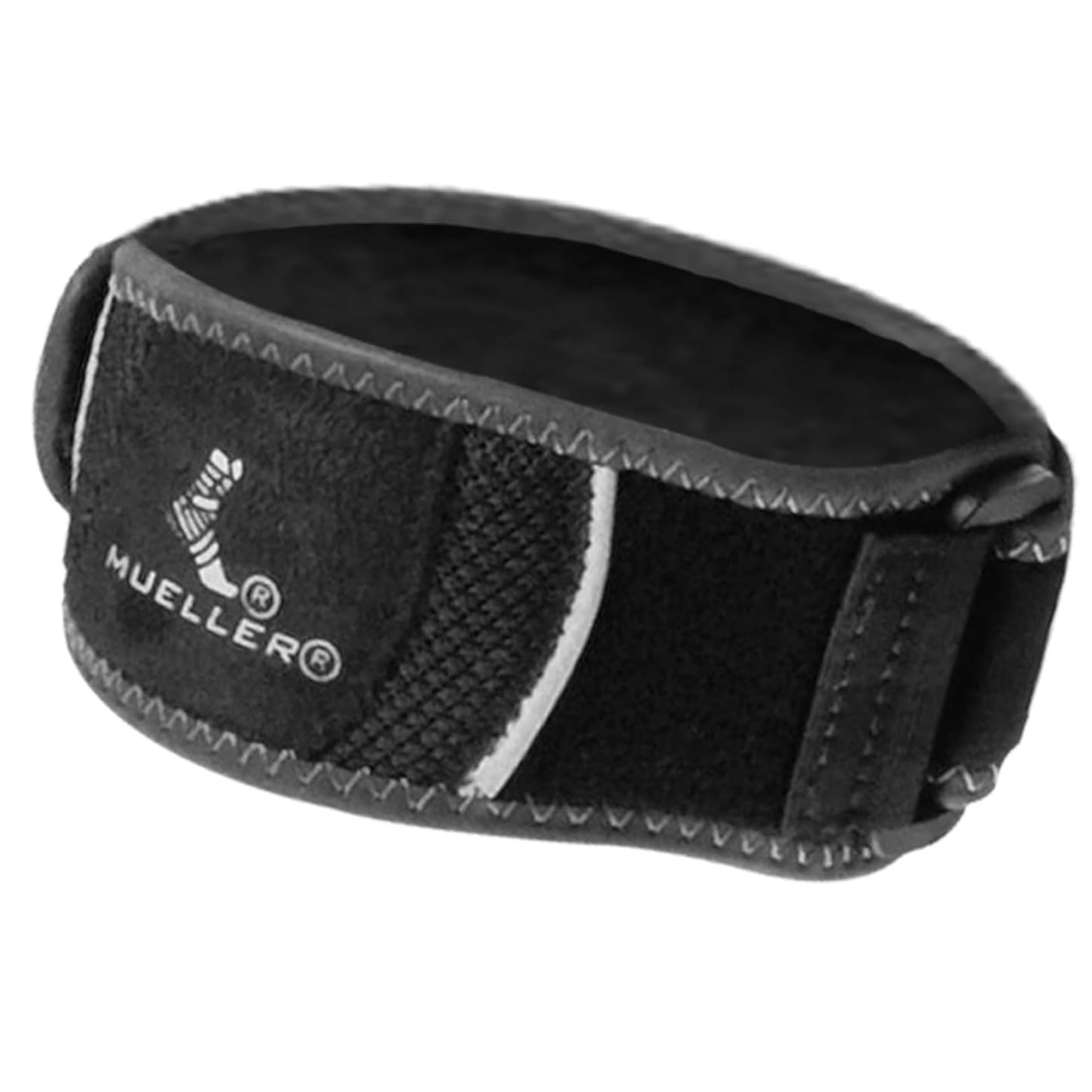 Mueller HG80 Premium Tennis Elbow Brace – Size Small/Medium – Adults Black Adjustable Compression Support for Tennis & Golfers Elbow – Breathable Antimicrobial Forearm Brace – Day & Sport Wear