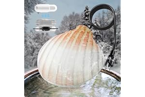 US:E Bird Bath Heater for Outdoors in Winter Submersible - 65 Watts Birdbath Deicer Thermostatically Controlled - 3.3Ft Cord - Extension Cord Plug Cover Included - Suitable for Garden Patio Yard Lawn