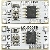 2PCS Constant Current Led Driver DC 3-6V 28-1500mA Adjustable Output Current LED Driver Module PWM Controller for 3V 3.3V 3.7V 5V 6V LED Drivers