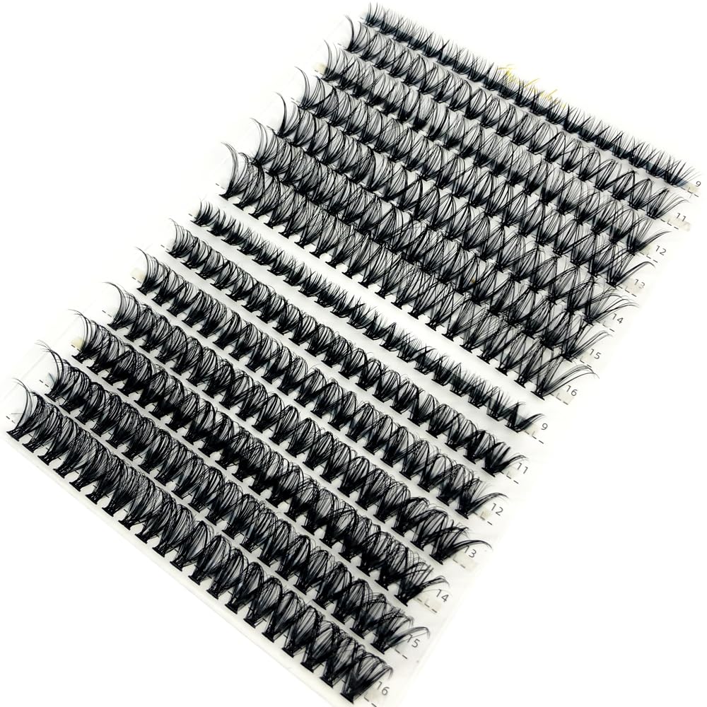 HBZGTLAD 30D/40D/50D/60D/80D Mink Eyelashes 280 Bundles Natural Eyelash extension 3D Russia Volume Individual Eyelash Cluster Makeup Tools Lashes (30D 40D-D Curl-0.07MM-MIX)