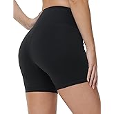 THE GYM PEOPLE Women's High Waist Yoga Workout Shorts Tummy Control Fitness Athletic Running Compression Shorts