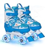 MammyGol Roller Skates For Girls Kids, 4 Size Adjustable Rainbow Quad Skates With All Light Up Wheels For Toddlers Boys Outdoor Indoor - View #12