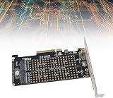 ASHATA Dual Bay PCIe to NVMe Expansion Card for M.2 SSDs - X8 M Key view 2