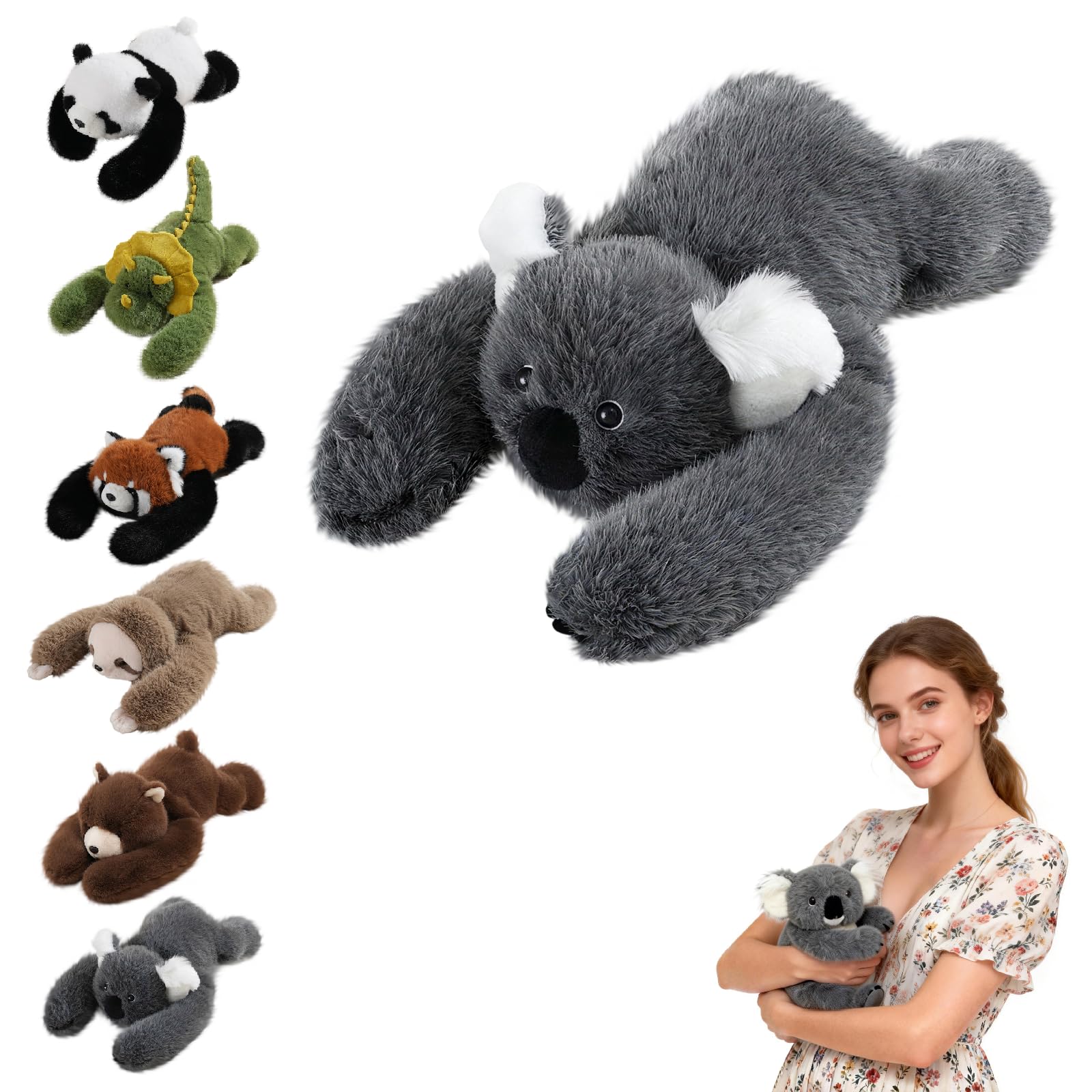 Weighted Koala Plush Teddy, Soft Stuffed Animal Plushies, Cuddly Toy for Comfort & Relaxation, Pookie the Koala Weighted Animals for Adult, Hugging Companion for Anxiety Relief & Sleep Support（30cm） — image 1