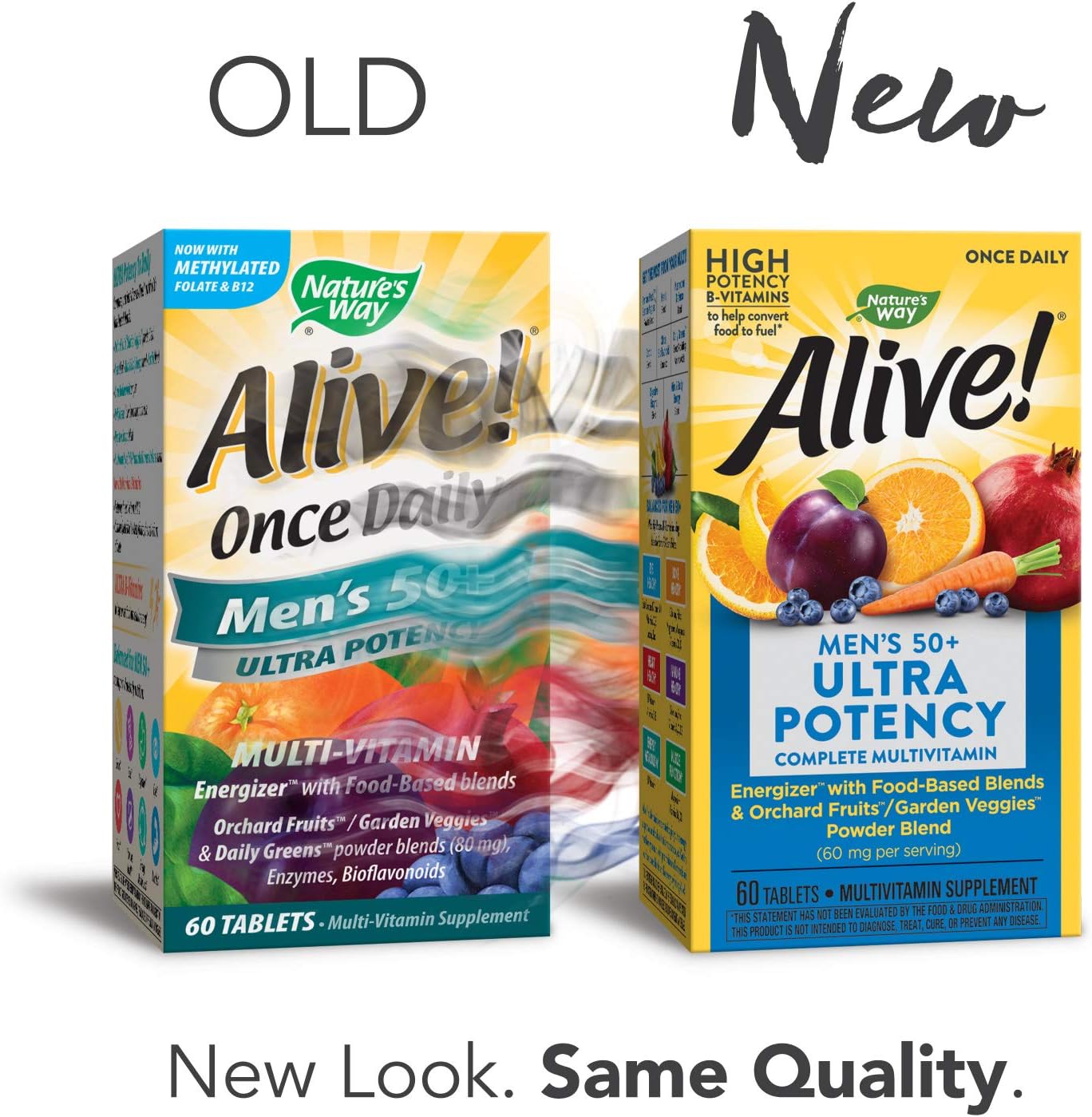 Nature's Way Alive Once Daily Men's 50+ Ultra Potency Tablets, 60: Health & Personal Care