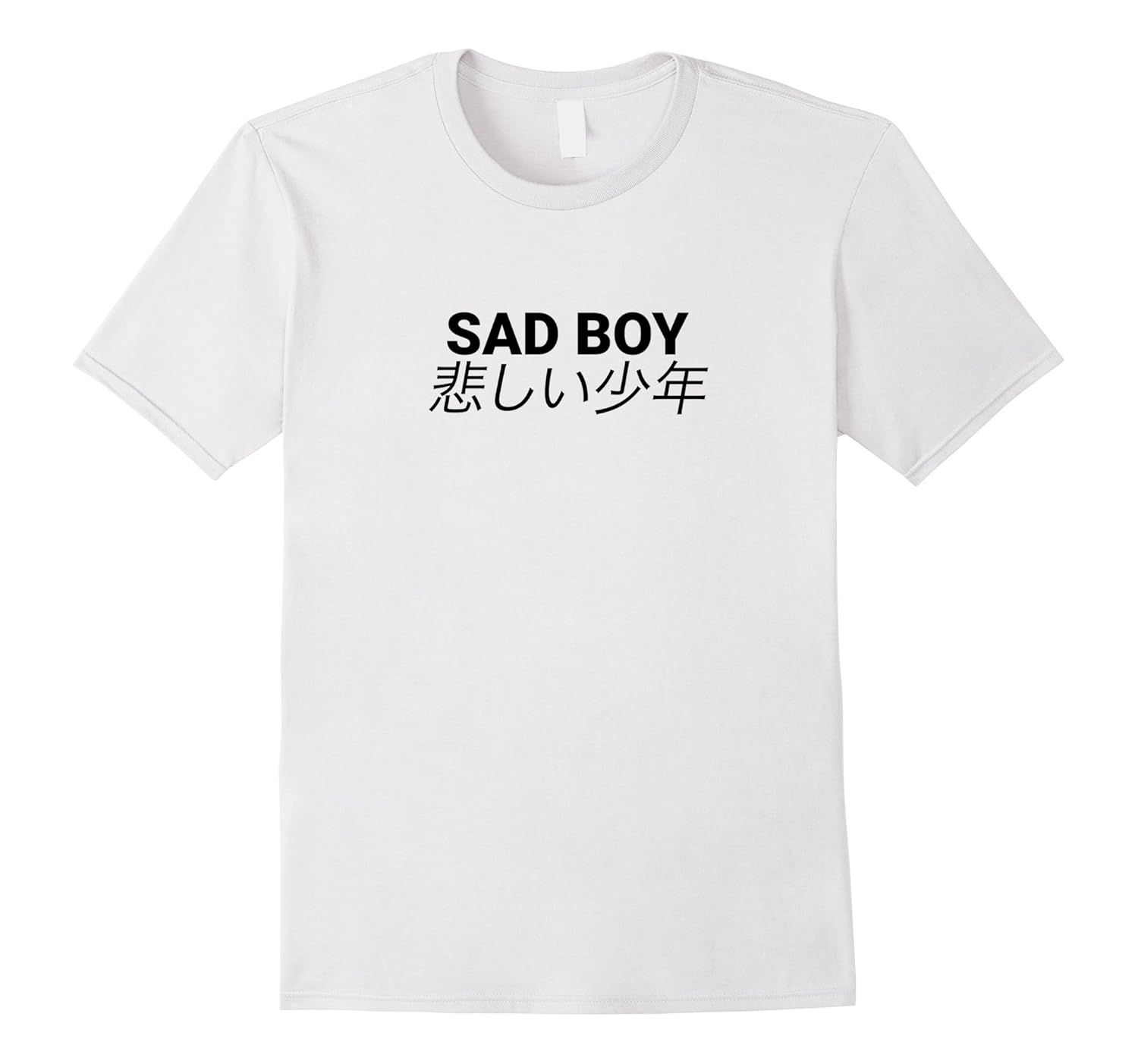 Sad Boy Japanese Text Aesthetic Art Streetwear T-Shirt-Rose