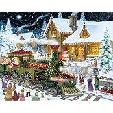 Whistle Stop Christmas Advent Calendar (Countdown to Christmas) by Vermont Christmas Company with 'Jolly Old Saint Nicholas" Verse