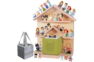 Givilio Tonie Shelf for Toniebox - Toniebox Storage for All Your Tonie Accessories toniebox Characters and toniebox Figures, Toniebox Organizer, Tonie Shelf(Natural)