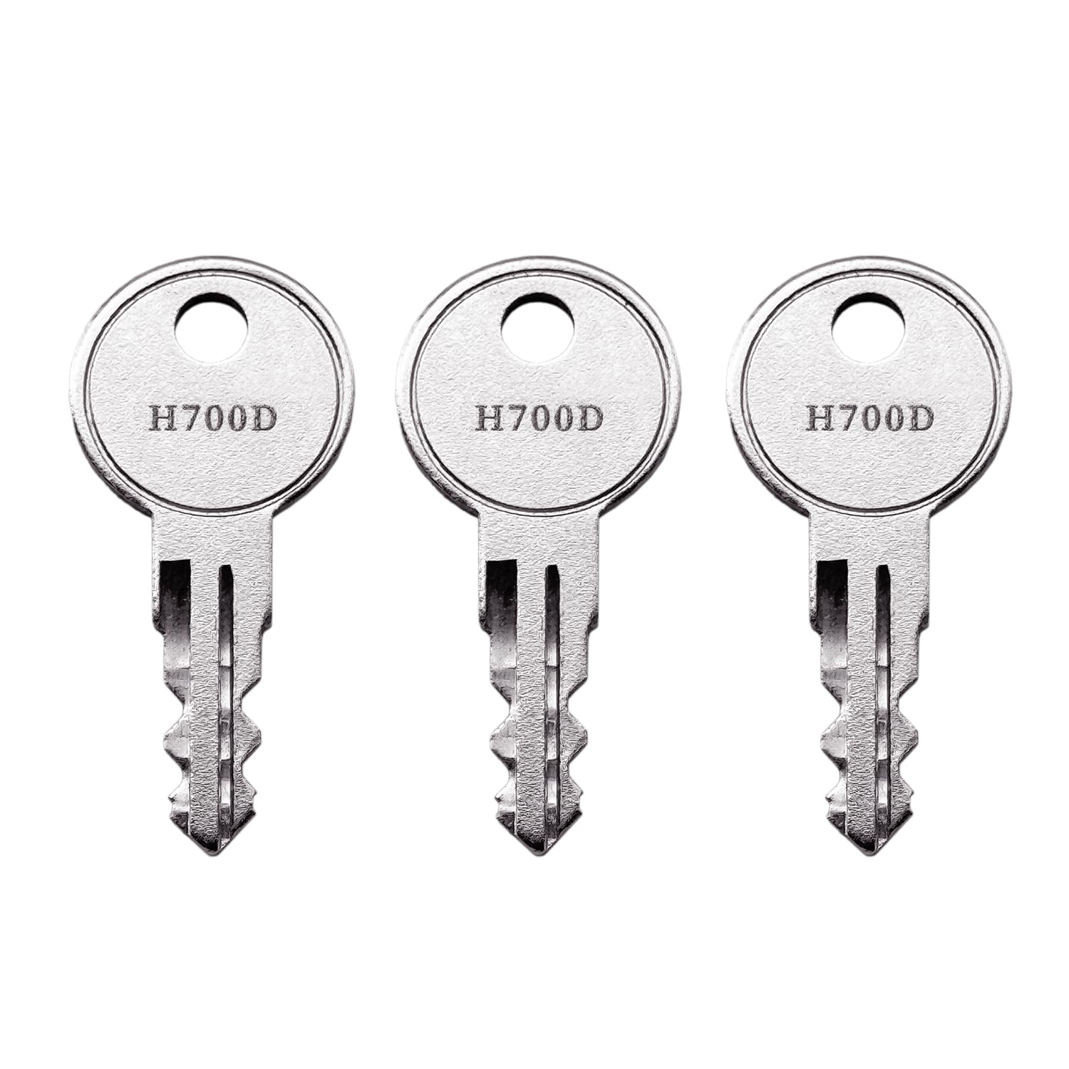 Photo 1 of (3) KeyPower H700D - H750D Keys for Better Built/Dee Zee/Delta/Eberhard/Husky/Kobalt/Leer/SnugTop, Replacement Key for Truck Toolbox Camper Shell and Cover, Pre Cut to Key Code (H717D)