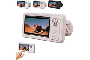 Shower Phone Holder, Bathroom P-Hone Holder with Built-in Bluetooth Speaker, Waterproof Shower Phone Case, 60° Fixed Opening 