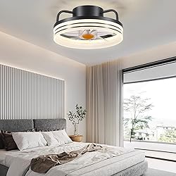 BYKISTOK Ceiling Fans with Lights - 13" Bladeless