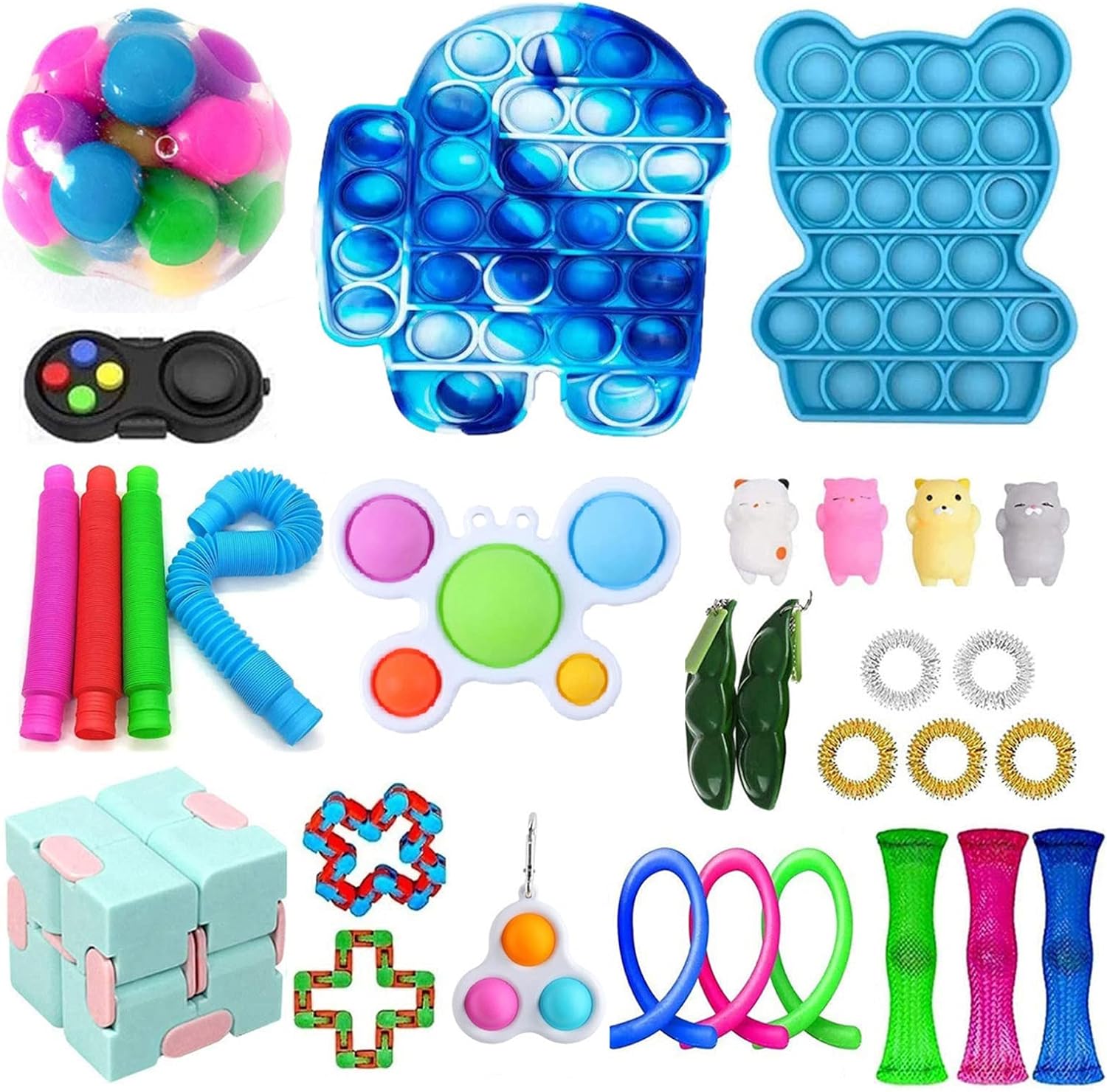 Rpporm Fidget Toy Set, Fidget Toy Set Box für Kinder oder Erwachsene