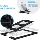 Mukjipa C-1 Desktop Speaker Stands Small Speakers Tilted 16 Degree Angle Black view 3