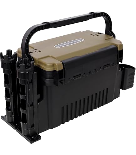 ROYHH Fishing Box Travel Fishing Case Box with Bottle Holder and Rod Stands Tubes : Sports & Outdoors