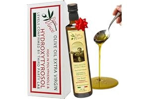 Papa Vince Hydroxytyrosol Olive Oil Extra Virgin - Polyphenols Rich, Subtle Peppery Finnish, Premium Harvest Dec 2024/25, Fir