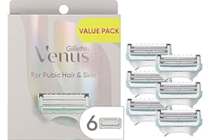 Gillette Venus Intimate Grooming Razors for Women, 6 Razor Blade Refills, Bikini Razors for Women