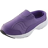 AmeriMark Diane Sneaker Slip-On Mule Clog - Cushioned and Flexible Open Back Casual Shoes - Comfortable, Easy-Wear Footwear for Everyday Use