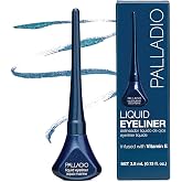 Palladio Liquid Eyeliner, Highly Pigmented and Waterproof, For Intense Eye Definition, Smear-proof Eyeliner Liquid, Includes Easy Grip Wand and Felt Tip Applicator, Aquamarine