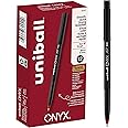 uni-ball ONYX Rollerball Pen, Micro Point (0.5mm), Red, 12 Count