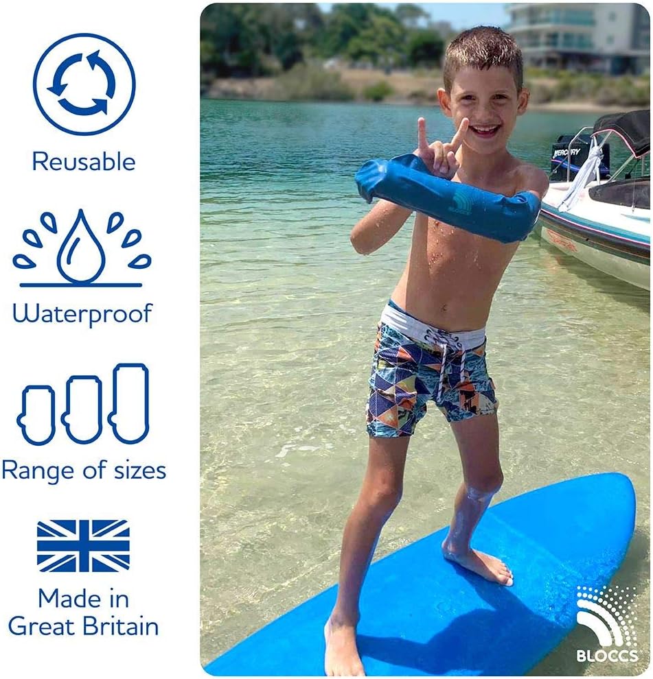 Bloccs Waterproof Arm Cast Covers for Shower, Child Full Arm (Medium): Health & Personal Care